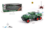 1:16 Remote Control Military Climbing Car Toy 6WD 6CH Rc Climbing Car Kids Boy Toy Rc Car with Light Spray